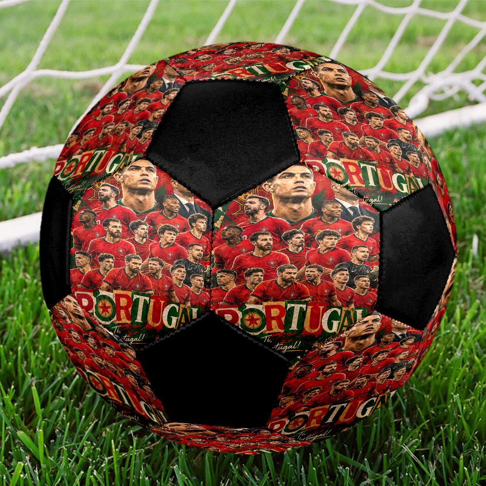 1pc Portugal National Football Team Soccer Ball Size 5 Indoor Soccer Ball Fashion Colorful Backyard Game - Great For Sports Fans Gift HE52