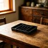 Cutlery Divider Tray for Kitchen Drawer Storage, Expandable Flatware Layout with 4 Compartment Access for Home