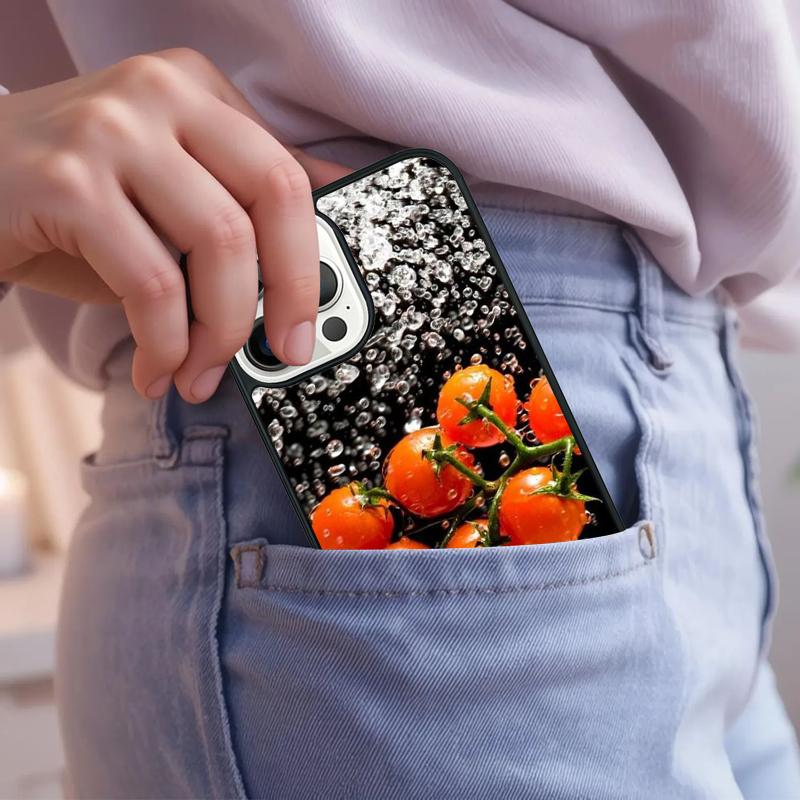 Tomatos Sliced Up Phone Case For iPhone 17 Air 15 16e 14 13 Pro Max Coque 12 11 Pro Max PLUS cover