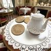 Retro Style Round Rattan Coasters - Natural Woven Fabric Placemats for Home And Kitchen Decor, Perfect for Dining Tables