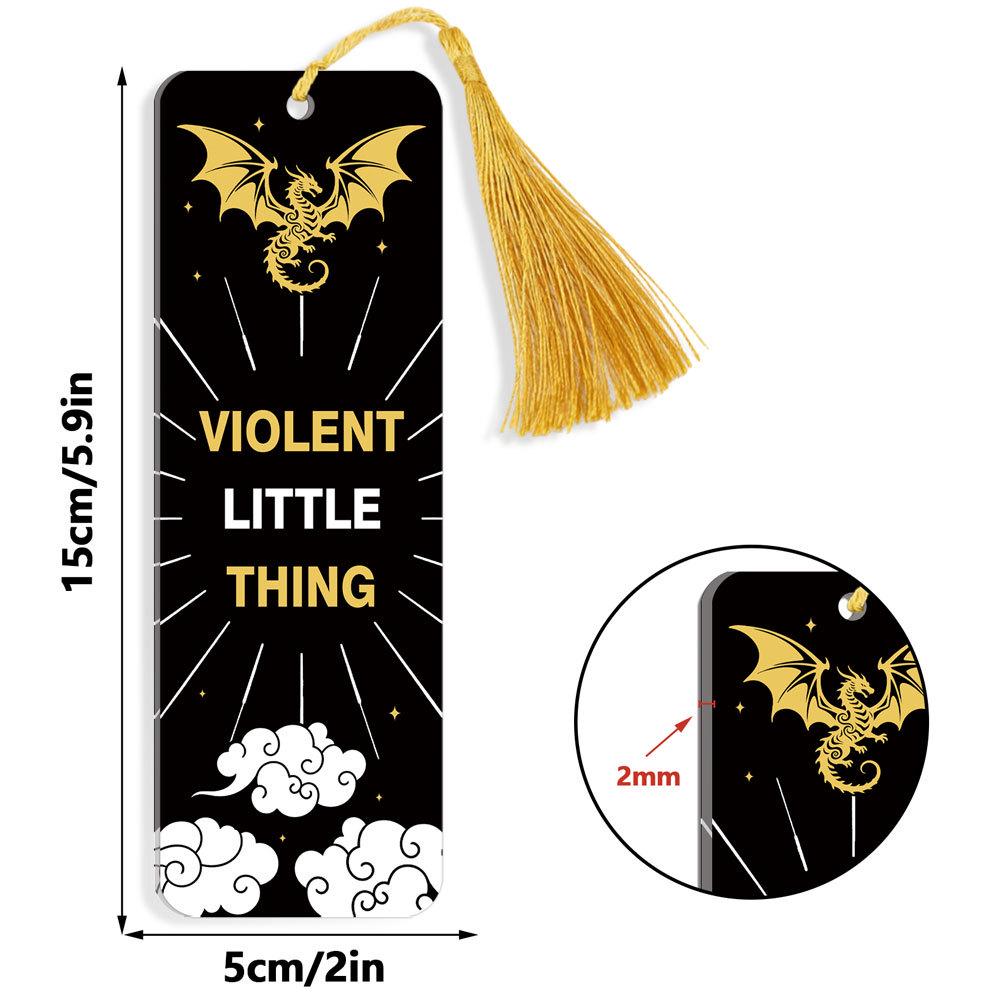 Akrylowa zakładka do książek Smok Czteroskrzydły: Kreatywna i spersonalizowana dekoracja prezentu