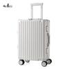 TOBERLIR Aluminum Frame Hardside Spinner Suitcase