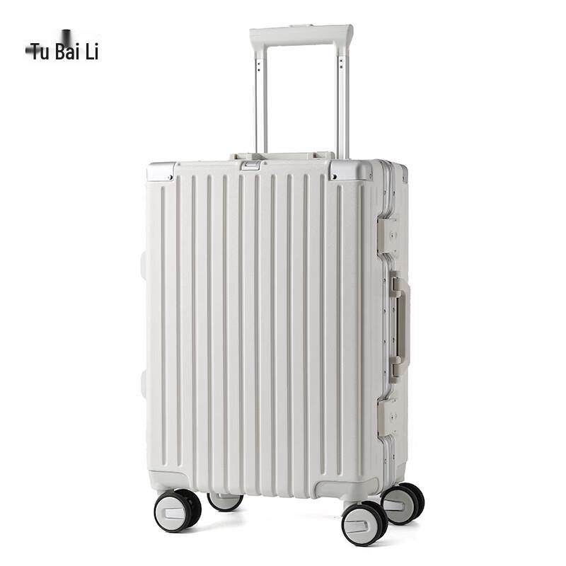 TOBERLIR Aluminum Frame Hardside Spinner Suitcase