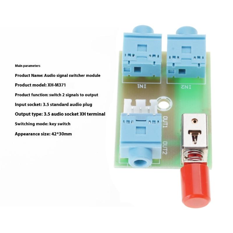 Compactly Audios Switcher Module Supports Double Input Single Output Signal Routing Low Power Audios Selectors