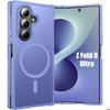 Hülle für Samsung Galaxy Z Fold 8 Ultra, Hartschale mit Magnetischem Kreis - Transparentes Violett