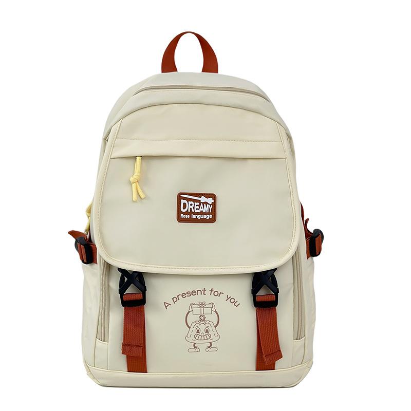 Korean Style Schoolbag New Large Capacity Backpack Middle School Students Backpack Simple Casual Travel Schoolbag