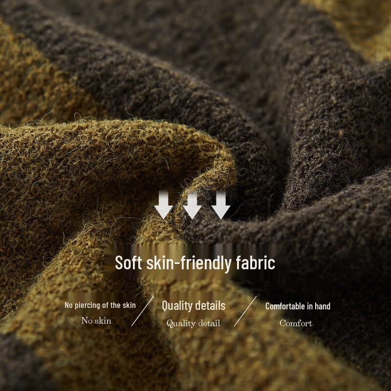 Women's Striped Wool Blend Knit Sweater