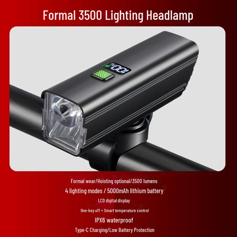 Rechargeable Bicycle Headlight for Night Riding - Strong, Durable, and Ideal for Road and Mountain Bikes
