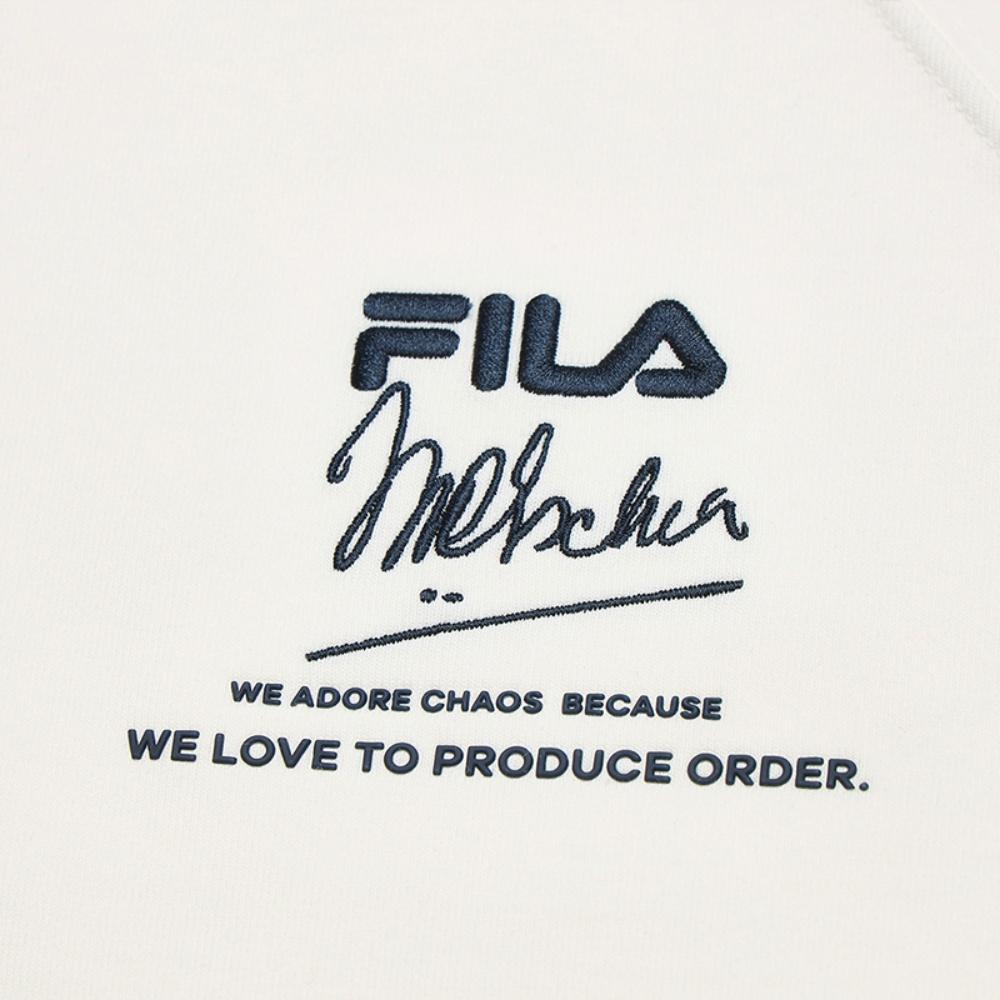 Fila Heritage Classic Fashion Simple Casual Versatile Comfortable Pullover Sweatshirt Women Sweatshirt Sugar-White F11W548227FIV