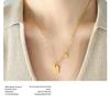 European & American Style Five-Pointed Star Pendant Hoodie Necklace – Women's Titanium Steel Clavicle Chain