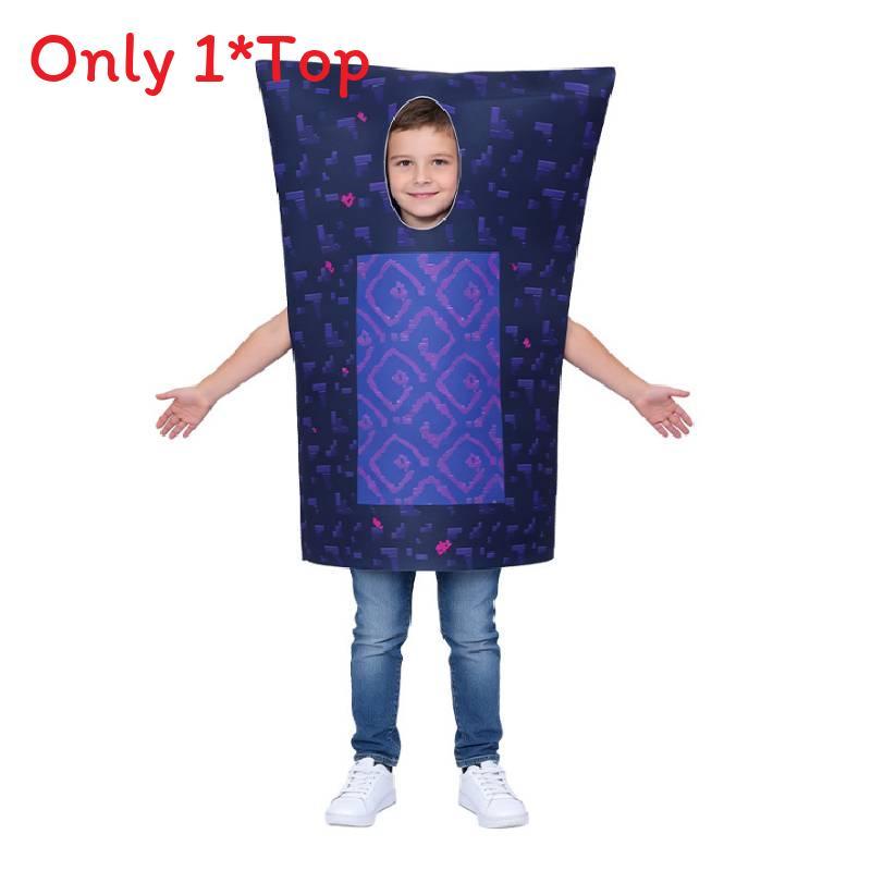 Minecraft Hell Gate Cosplay Costume For Kids With Soft Fabric And Performance Suit