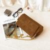 Women Small Square Shoulder Bag, Korean Style Matte Chain Hobo Bag, Minimalist Fashion Crossbody Purse