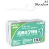 Portable 50Pcs/Box Disposable Superfine Dental Floss Deep Cleaning Toothbrush Tooth Gap Cleaning Oral Care Travel Daily Life
