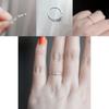 Premium Quality Women Simple Elegant Mini Crystal Eternity Engagement Ring