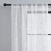 Tende Trasparenti con Stampa Floreale - Foulard in Voile Filtrante per Balcone, Finestra a Baia, Soggiorno, Divisorio e Privacy