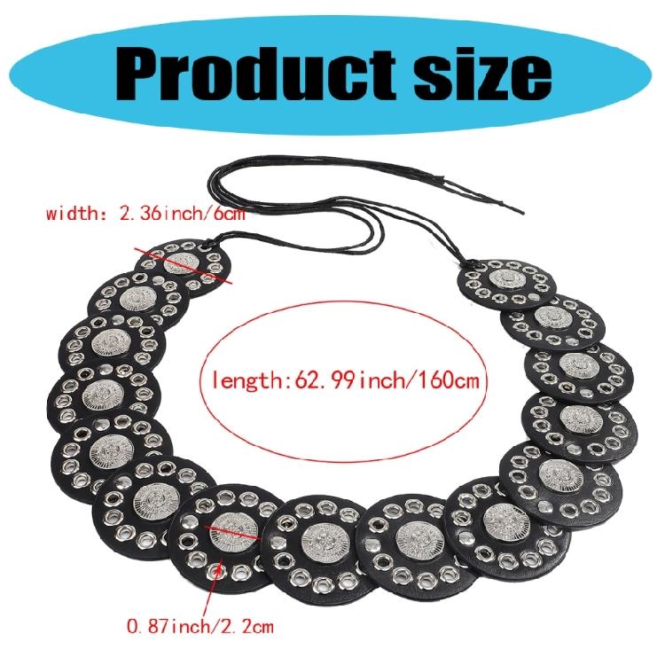 Retro Wide Disc Belt for Women Western Styles Waist Belt Cincher Belt for Various Waist Styling Party Waist Accessories