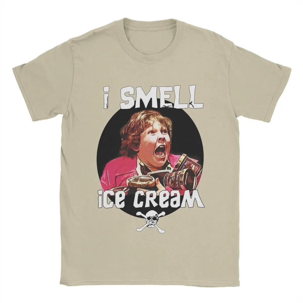 I Smell Ice Cream Chunk Goonies Men T Shirts Creative Tee Shirt Short Sleeve Crew Neck T-Shirt Pure Cotton Tops