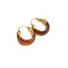 Maillard Tiger Eye Stone Earrings, Retro and Versatile, Light Luxury, High-end, Simple and Fashionable Women's Earrings