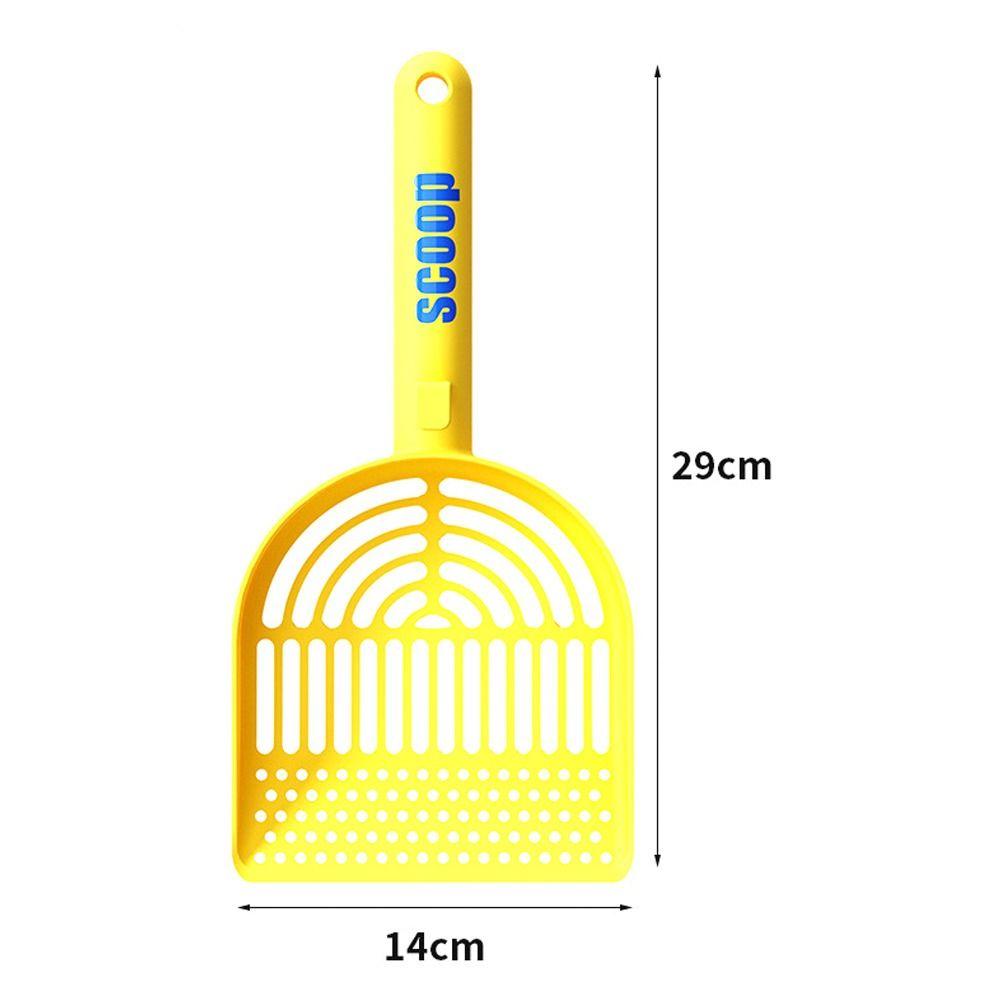Plastic Material Cat Litter Scoop Large Size Fine Holes Cat Cleaning Tool Fine Pores Long Handle Sand Leakage Tool Pet Cleaning
