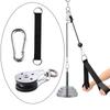 Degree Rotating Bearing Lifting Pulley with Stripe Carabiner for Strength Training