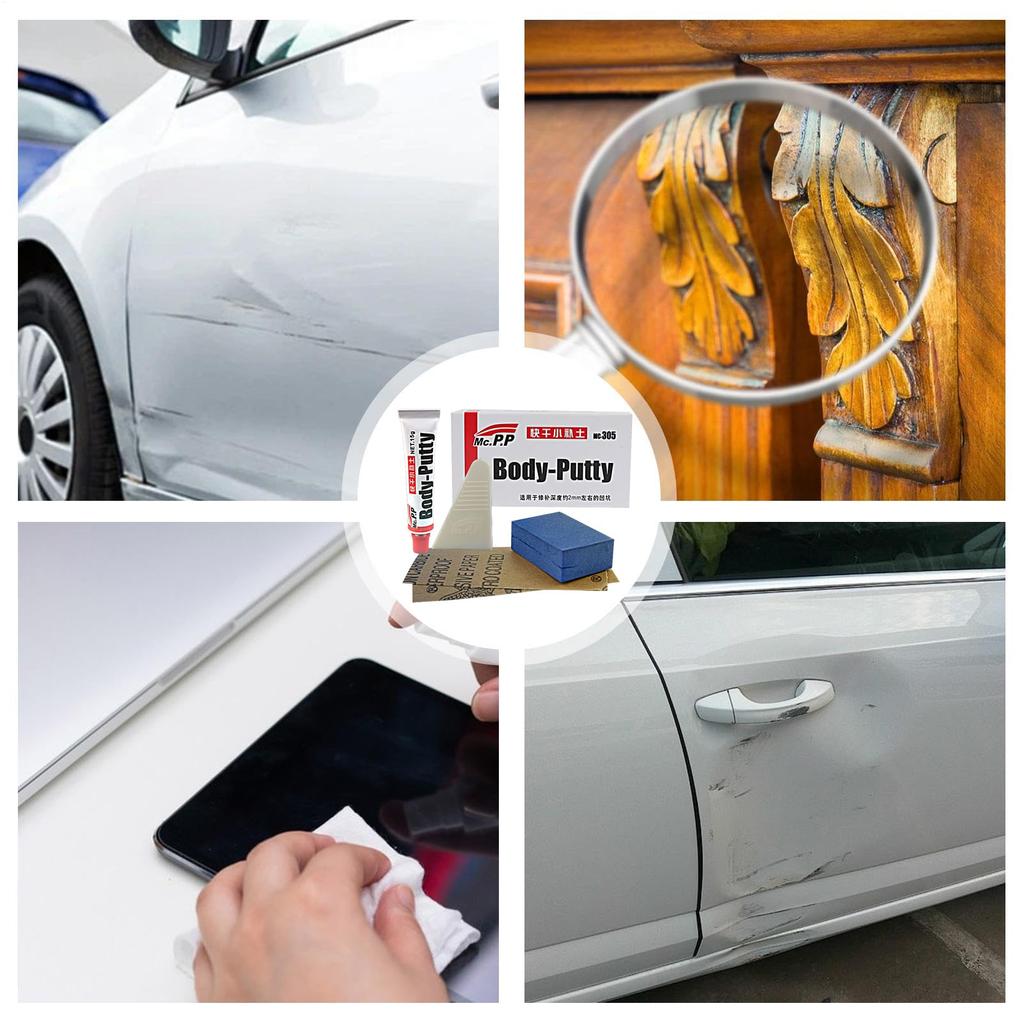 Car Deep Scratch Repair Kit, Body Scraping Putty Repair Fill Kit Car Primer Deep