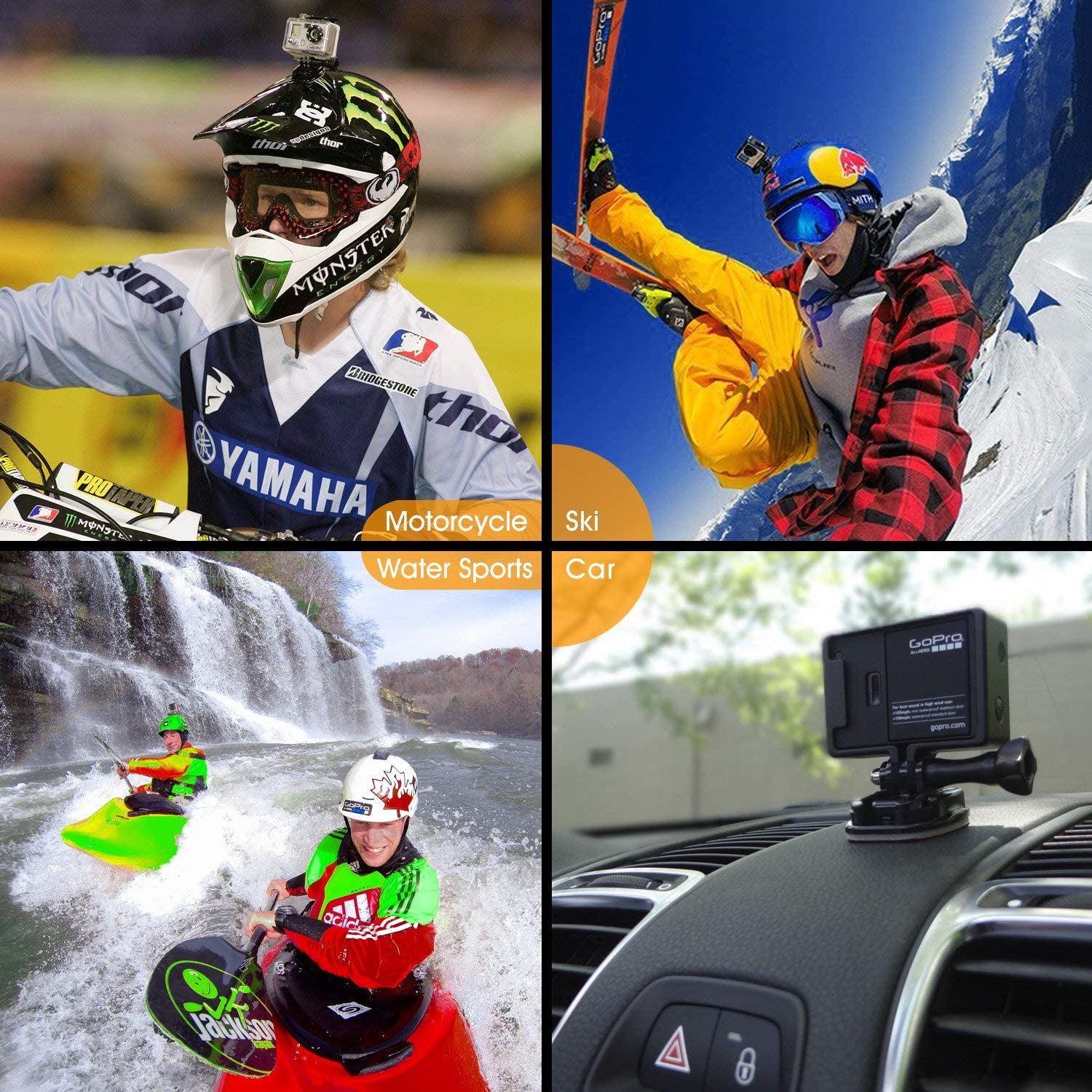 

Flat Curved Adhesive Mounts Sticker Mount for GoPro Hero DJI Insta 360 Xiaomi Yi 4K Mijia SJCAM Action Camera Go Pro Accessories