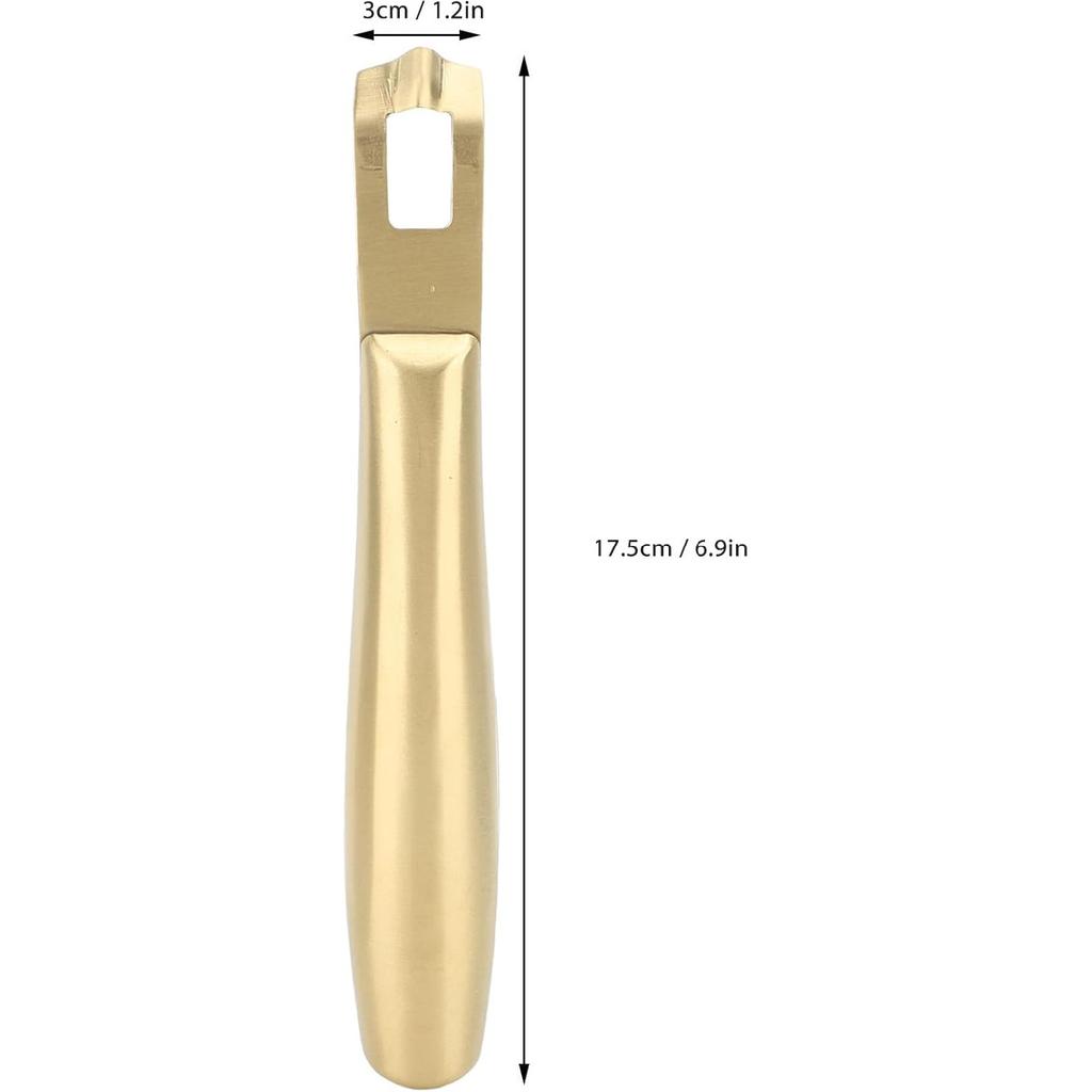 Lemon Peeler Zester Tool, Cocktail Garnish Citrus Zester with Design, Fruit Peeler, Professional Stainless Steel Bar Tool (Gold)