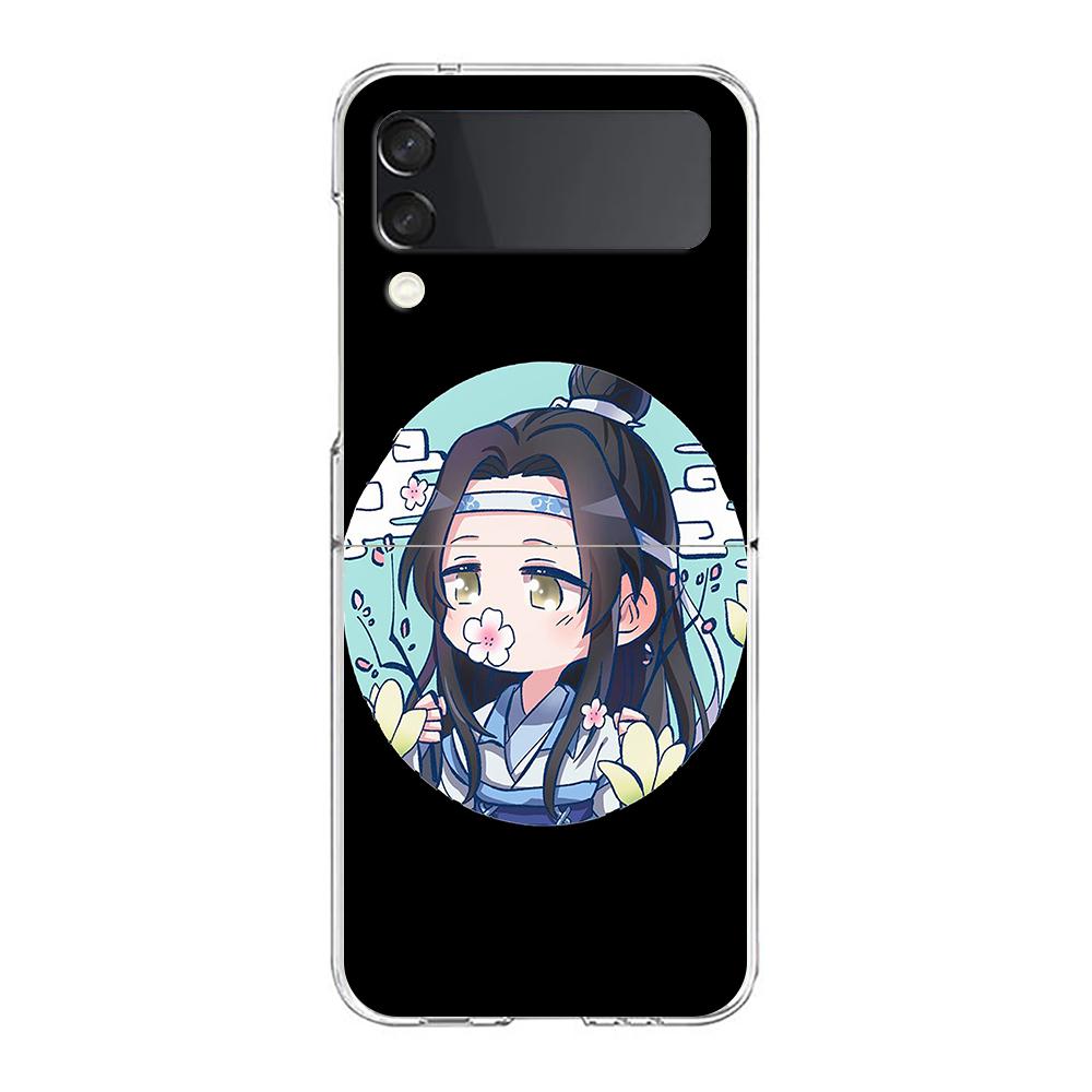 Heaven Officials Blessing TGCF Clear Phone Case For Samsung Galaxy Z Flip 4 Case High Hard Shell On For Galaxy Z Flip 3 5G Cover