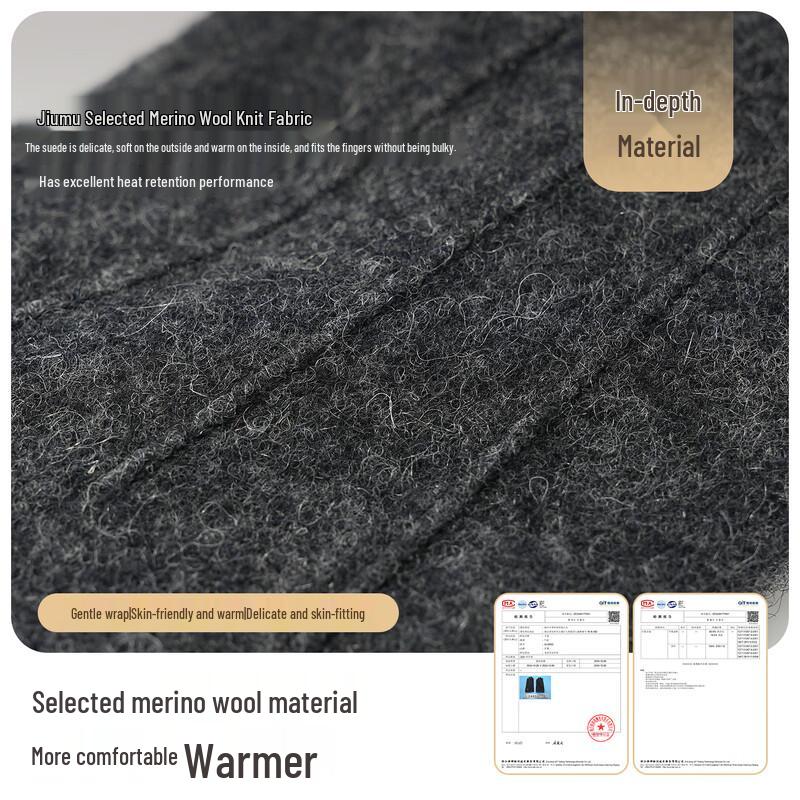 JIUMU Men's Winter Wool Touchscreen Gloves