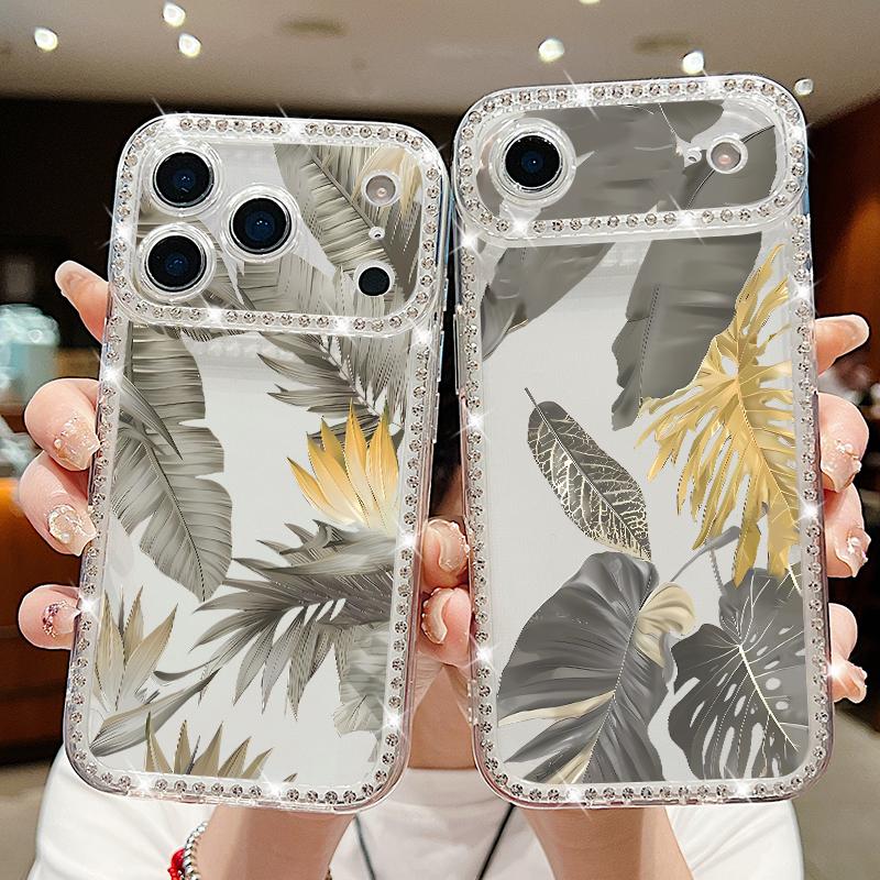 Creative Butterfly Pattern Phone Case For iPhone 17 Air 16e 16 14 15 13 17 Pro Max 15 16 Plus 17 Shockproof Bling Diamond Soft TPU Case Cover