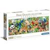 Puzzle Panorama 1000 Pièces Wildlife - CLEMENTONI - Dimensions 98 X 33 Cm - Matériau Résistant