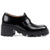 Gucci Interlocking Loafers 7.5cm Women's Black 750598 AACAT 1000
