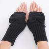 Bow Knitted Gloves Fingerless Half Finger Gloves Fashion Twists Gloves  Autumn