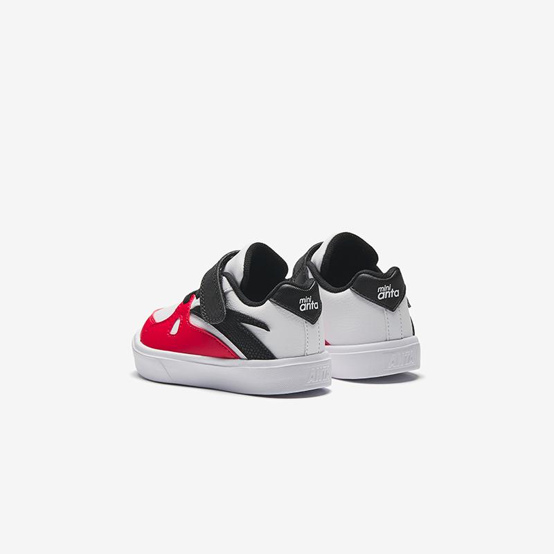 Anta Kids Synthetic Leather Trendy Comfortable Versatile Anti-Kick Lightweight Shock Absorbing Low-Top Walking Shoes Baby Shoes A12530013