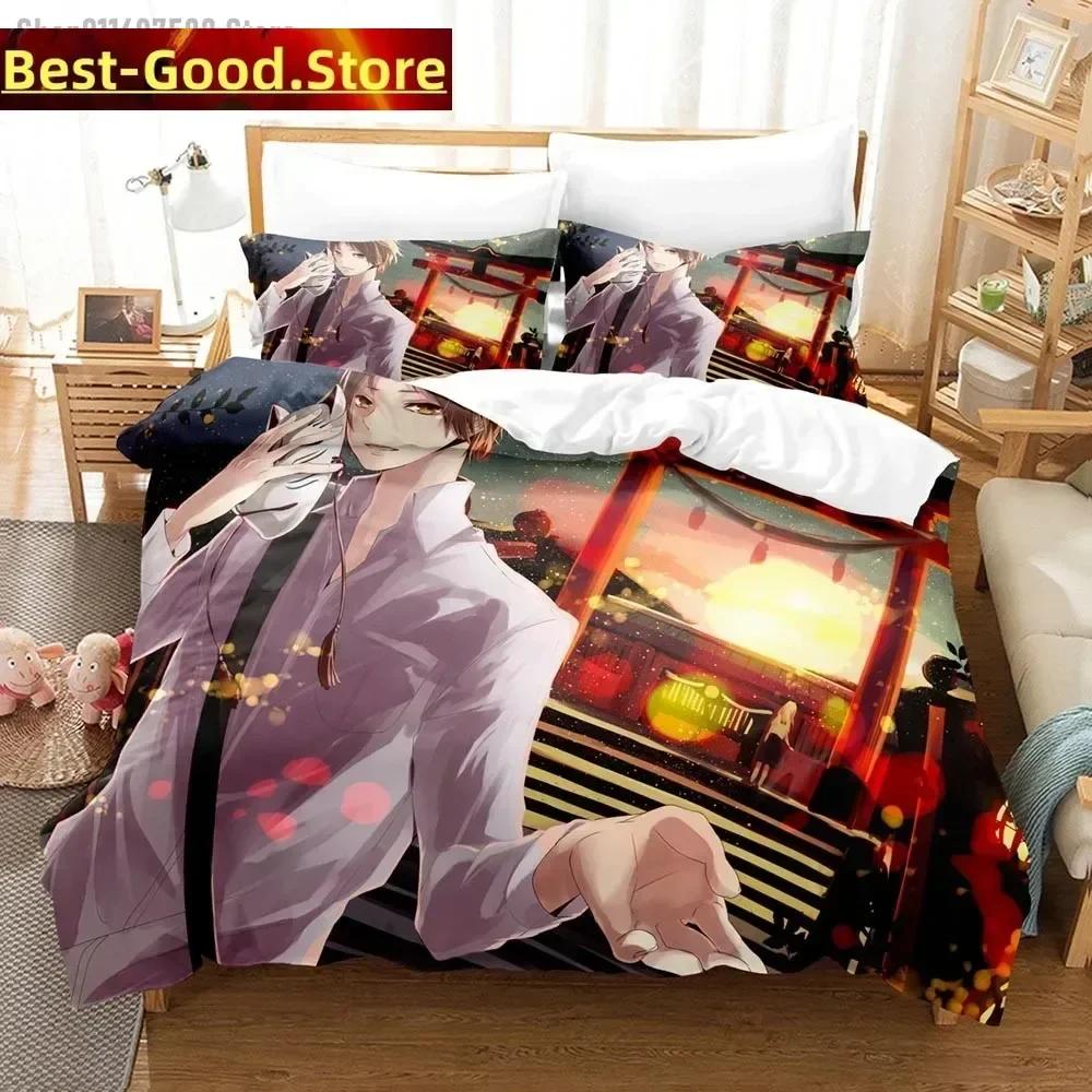 Comforter 3D Takashi Natsume Bedding Set Natsume'S Book Of Friends Printed With Soft Single Double Queen Super King