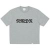 Waffle PaTched Crop T shirT   Melange