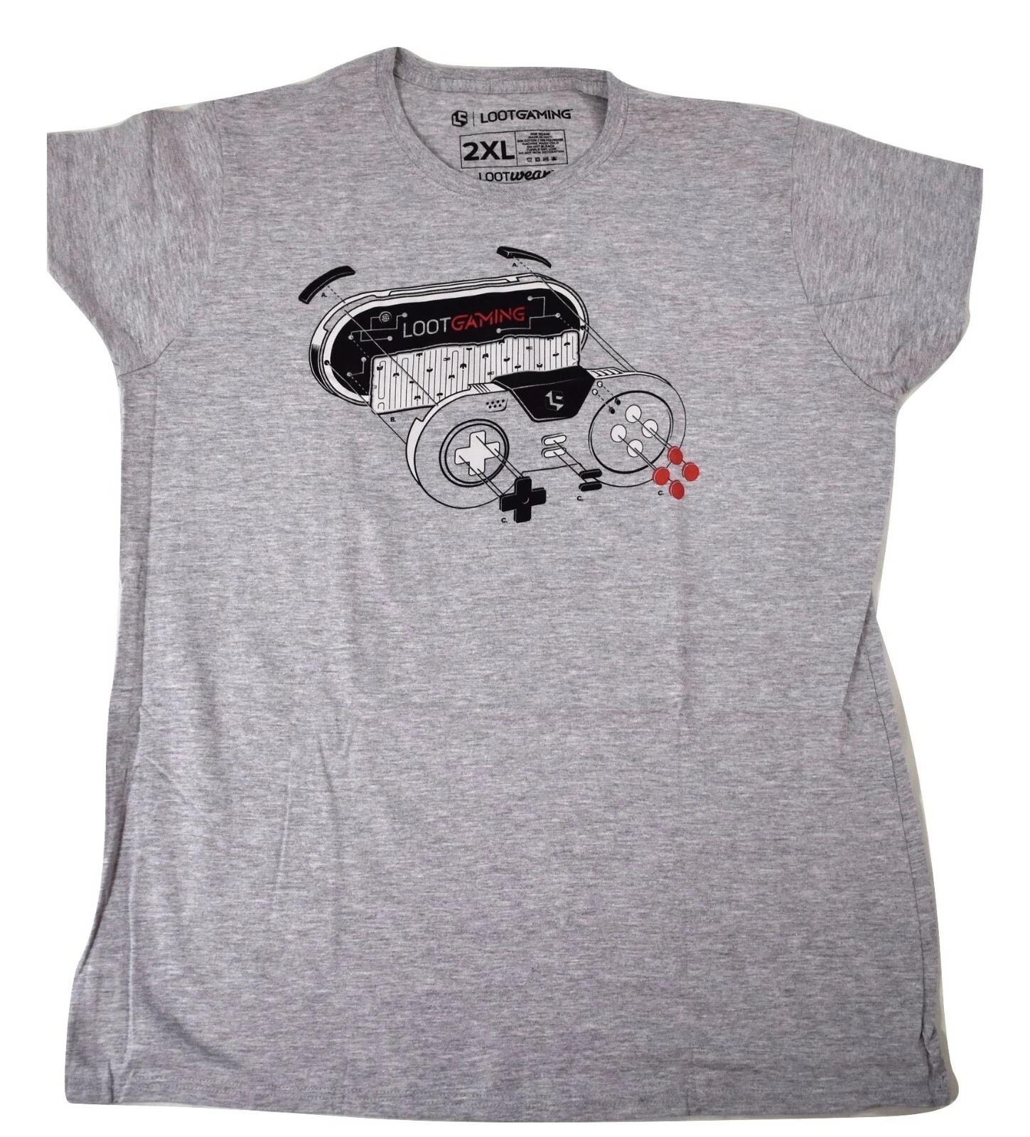 Loot Crate Womens Game Controller Loot Gaming Shirt New 2XL S