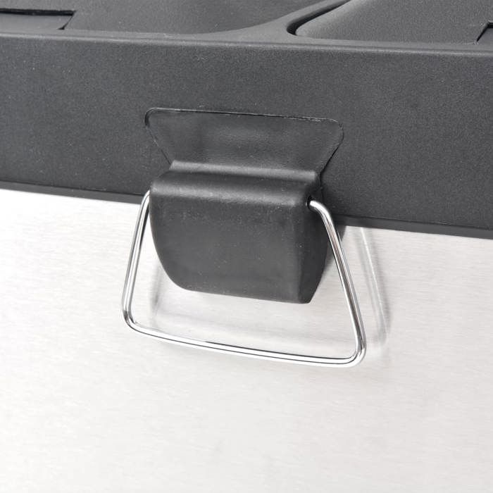 VidaXL Poubelle à ordures Acier inoxydable 36 L