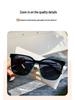 Chic Retro Women's Sunglasses: Fashionable Large Frame, UV Protection, Slimming Design