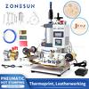 Mașină de Ștanțare Pneumatică Presă Termică Digitală Carte Piele Prelucrare Hârtie Lemn Logo Personalizat Gravare Alimentator Folie ZS-QS100
