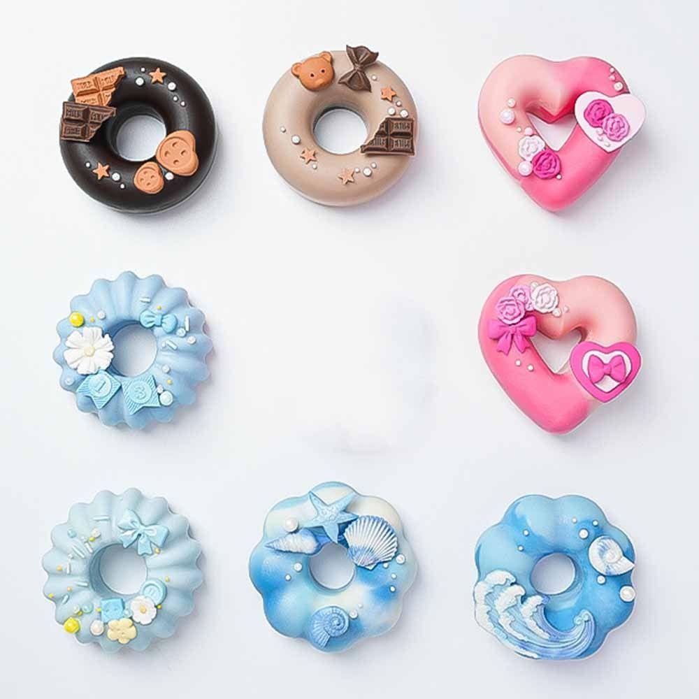DIY Silicone Baking Pan 2-Cavity Cake Mold Non-Stick Doughnut Baking Mold Dessert