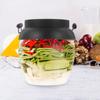 New PET Plastic Pickle Jar Seal Transparent Sealed Storage Tank with Lid 450ML Capacity Transparent Storage Bottle Pickles