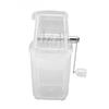 Hand Cranked Ice Crusher Clear Rustproof Multifunctional Manual Ice Crusher for Home Kitchen Transparent