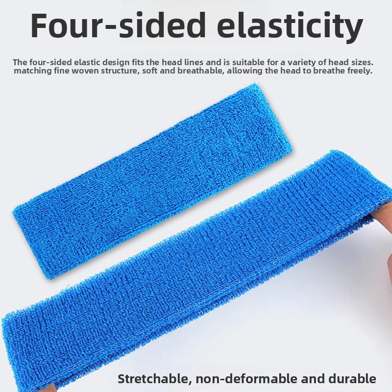 Sports Headband for Running, Sweat-absorbing Headband, Outdoor Yoga Hairband, Solid Color Anti-sweat Headscarf, Fitness Elastic Sweat-wicking Band