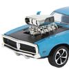 Model Mașină de Curse Dodge Super la Scară 1/32, Jucărie Mașină cu Sunet și Lumină, Model Mașină Aliaj cu Tragere Înapoi Retro pentru Familie pentru Acasă