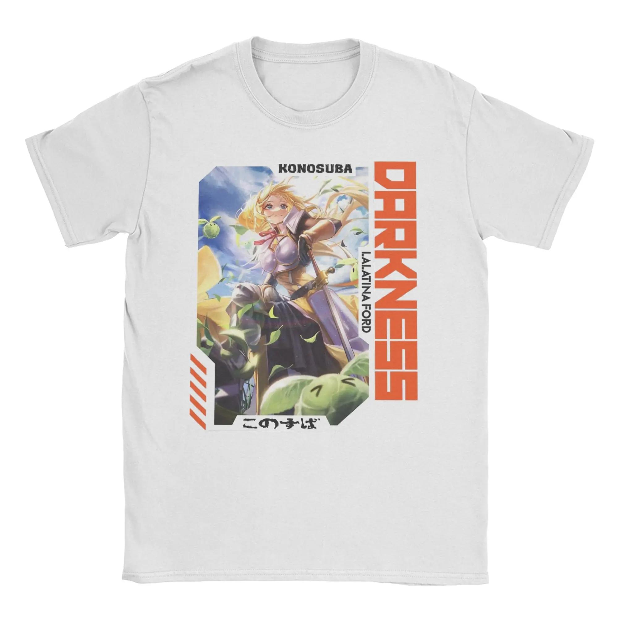 

Vintage Konosuba Darkness Tarot Card Style T-Shirts Men Women O Neck Cotton T Shirt Short Sleeve Tee Shirt Printed Tops XXXL зелений