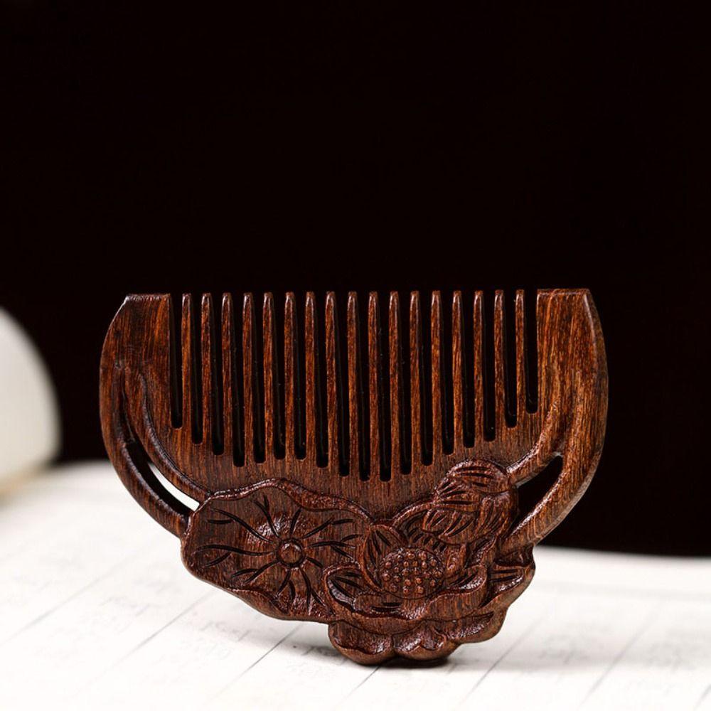 Scalp Sandalwood Comb Rabbit Wooden Comb Fashion Massage Wood Comb  Gift