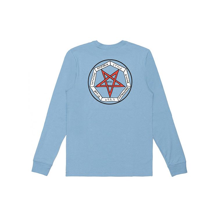Nike X Tom Sachs NRG Long-Sleeve Shirt Skyline Blue Men Tops CJ1699-468