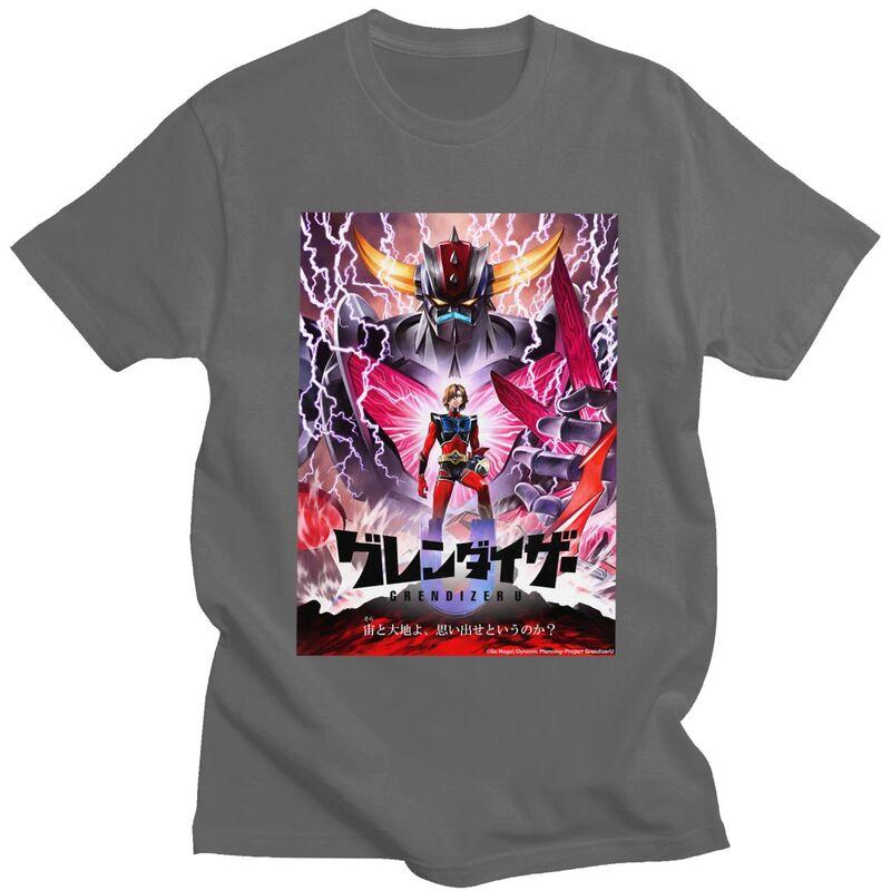 Custom UFO Robot Mazinger Z Tshirts for Men Short Sleeve Leisure T Shirt Grendizer Goldorak Tshirts Loose Fit 100 Cotton Tee