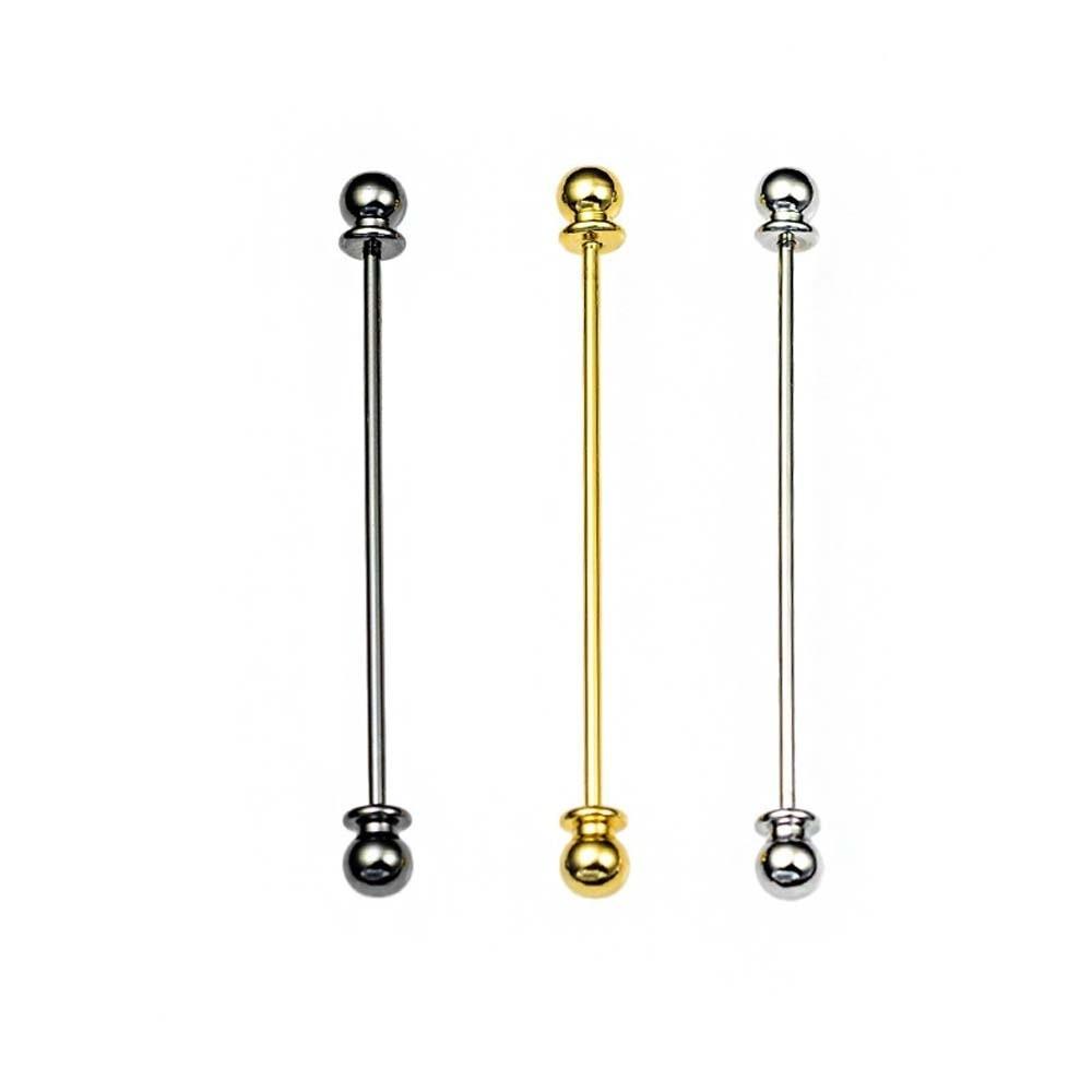 3 pcs Top Hat Design Tie Collar Needles Spiral Buckle Neckline Pins for Shirt  Women